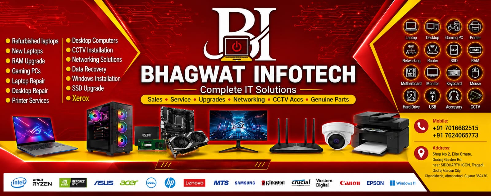 Bhagwat Infotech services poster